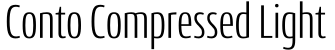 ☞Conto Compressed Light字体预览图