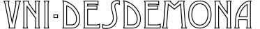 VNI-Desdemona字体预览图