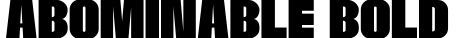 Abominable Bold字体预览图