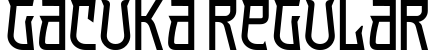 Gacuka Regular预览字体图片