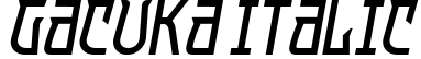Gacuka Italic预览图片