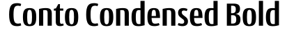 ☞Conto Condensed Bold字体预览图
