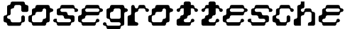 Cosegrottesche字体预览图