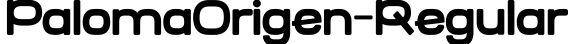 PalomaOrigen-Regular字体预览图