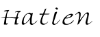 Hatien字体预览图