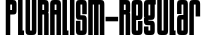 PLURALISM-Regular字体预览图