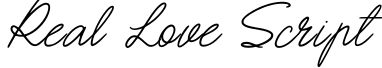 Real Love Script字体预览图