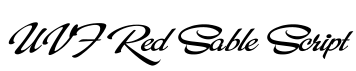 UVF Red Sable Script字体预览图