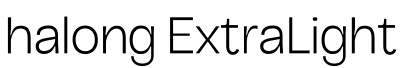 halong ExtraLight字体预览图