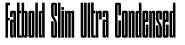 Fatbold Slim Ultra Condensed字体预览图