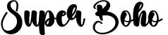 Super Boho字体预览图