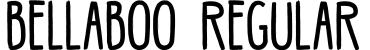 BELLABOO Regular字体预览图