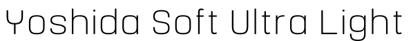 Yoshida Soft Ultra Light字体预览