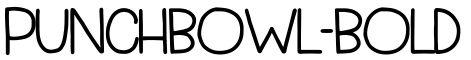 Punchbowl-Bold字体预览图