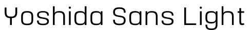 Yoshida Sans Light预览字体图片