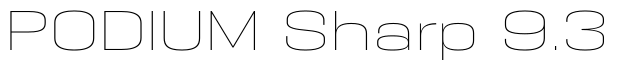 PODIUM Sharp 9.3字体预览图