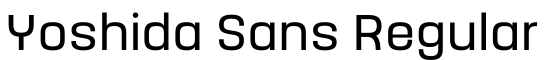 Yoshida Sans Regular预览字体图片