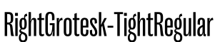 RightGrotesk-TightRegular预览图片