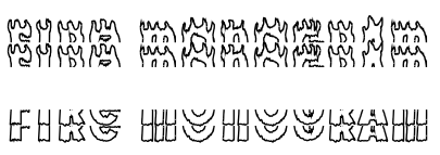 Fire Monogram字体预览图