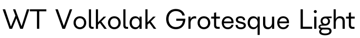 WT Volkolak Grotesque Light预览字体图片