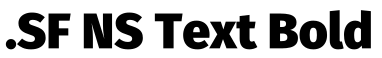 .SF NS Text Bold预览图片