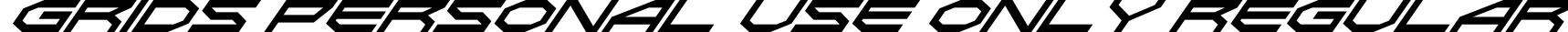 Grids Personal Use Only Regular字体预览图