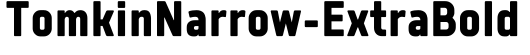 TomkinNarrow-ExtraBold预览字体图片