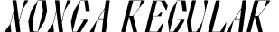 Nonga Regular字体预览图