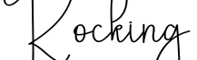 Rocking字体预览