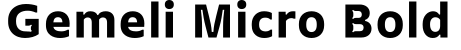 Gemeli Micro Bold预览图片