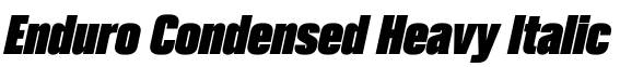 Enduro Condensed Heavy Italic预览图片