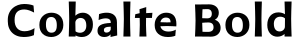Cobalte Bold预览字体图片