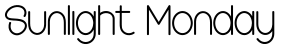 Sunlight Monday字体预览图