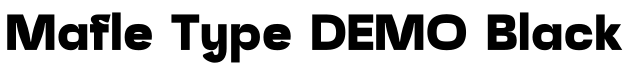 Mafle Type DEMO Black字体预览