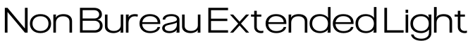 Non Bureau Extended Light字体预览图