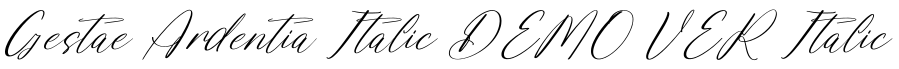 Gestae Ardentia Italic DEMO VER Italic预览图片