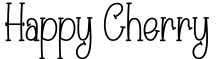 Happy Cherry字体预览图