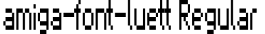 amiga-font-luett Regular字体预览图