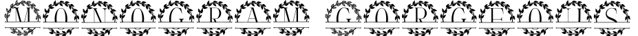 Monogram Gorgeous字体预览图