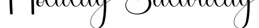 Holiday Saturday字体预览图
