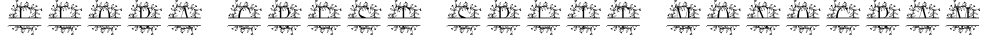 Flora Crest Split Monogram字体预览图