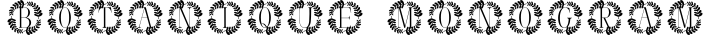 Botanique Monogram字体预览图