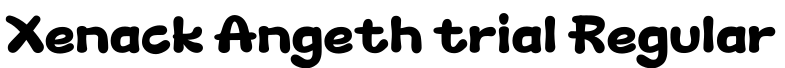Xenack Angeth trial Regular字体预览图