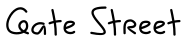 Gate Street字体预览图