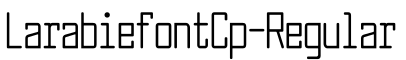 LarabiefontCp-Regular预览字体图片
