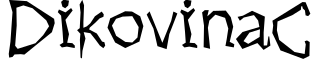 DikovinaC预览字体图片