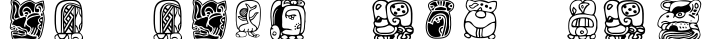 MayaMonthGlyphs字体预览图