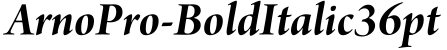 ArnoPro-BoldItalic36pt预览字体图片
