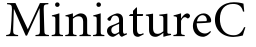 MiniatureC预览字体图片