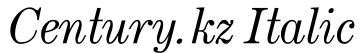 Century.kz Italic预览字体图片
